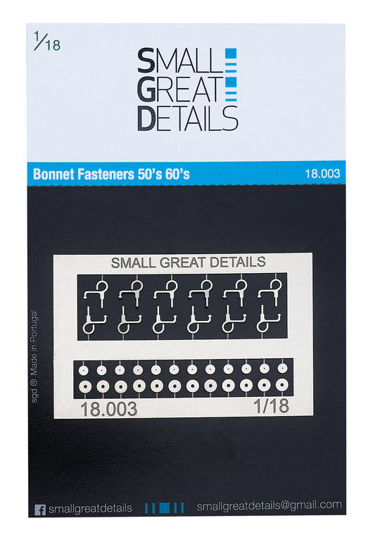 Bonnet Hooks 50's 60's (1/18)