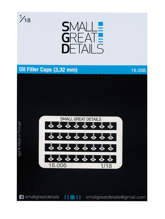 Oil Filler Caps 3,32mm (1/18)