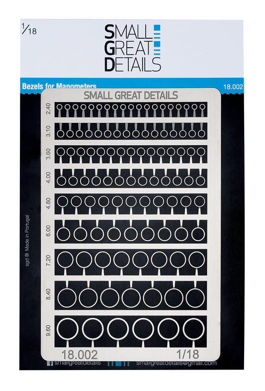 Bezels for Manometers(1/18)