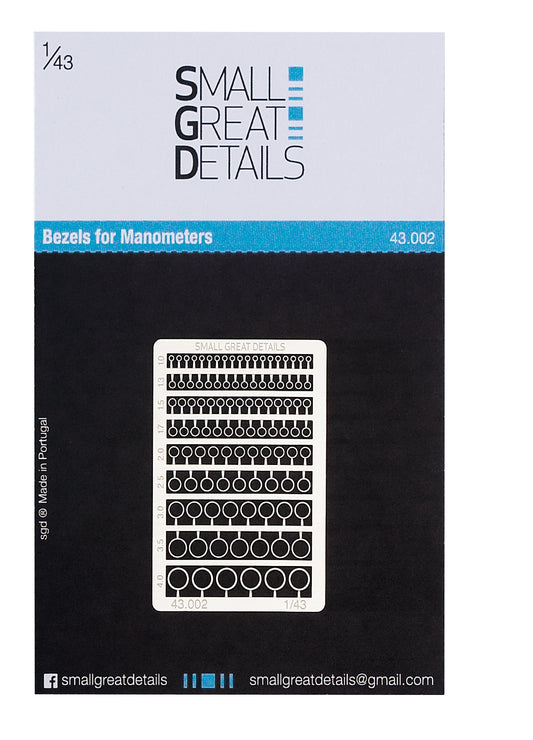 Bezels for Manometers (1/43)